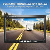 K0164 7 inch HD Car 18 IR Night Vision Rear View Backup Four Cameras Rearview Monitor, K0164