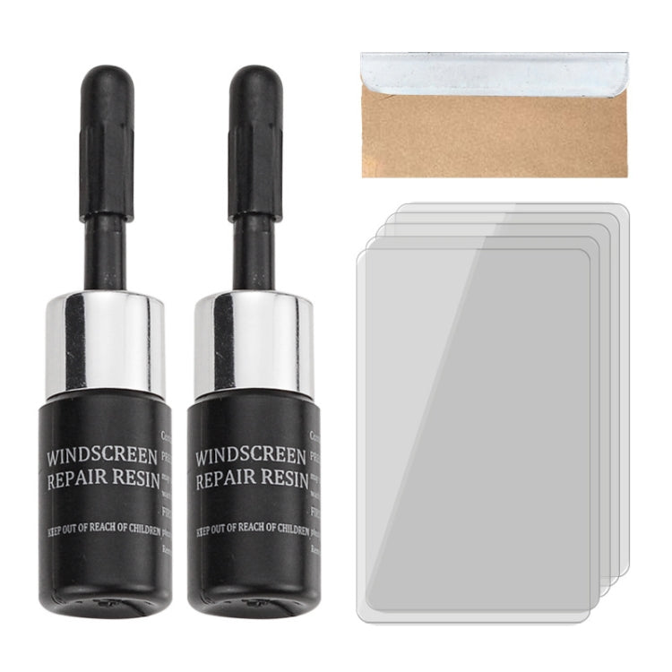 2 in 1 3ml Paintless Dent Removal Car Window Windshield Repair Fluid with Tool, 2 in 1 Repair Fluid