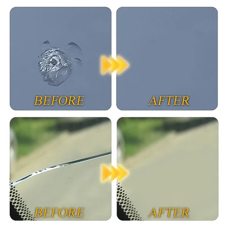 2 in 1 3ml Paintless Dent Removal Car Window Windshield Repair Fluid with Tool, 2 in 1 Repair Fluid - LYDARZ