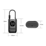 Mini inflador de neumáticos inalámbrico portátil para coche con pantalla digital