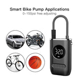 Mini inflador de neumáticos inalámbrico portátil para coche con pantalla digital