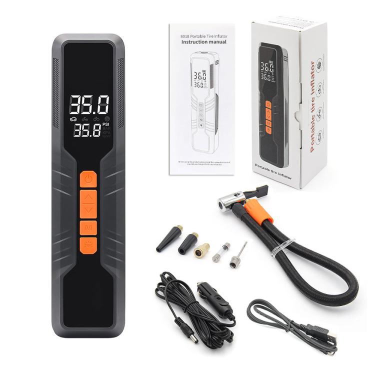 Inflador de neumáticos portátil inalámbrico de 60 W con batería de 6000 mAh