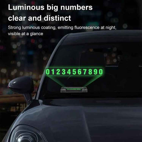 Car Multi-functional Emergency Safety Hammer Temporary Parking Dual Number Plate