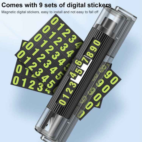 Car Multi-functional Emergency Safety Hammer Temporary Parking Dual Number Plate