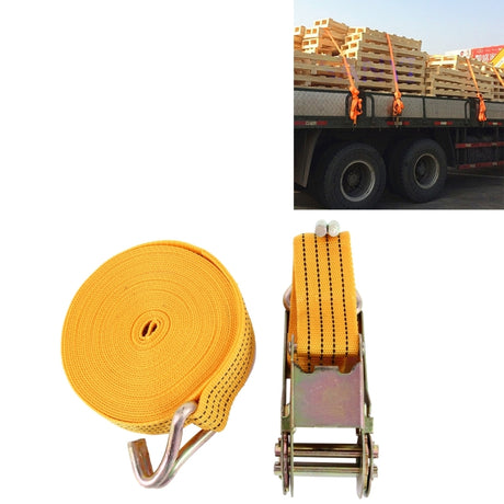 ST-213 2T 10m x 4cm Heavy Duty Recovery Cable with Hook and Buckle for Cars and Trucks - LYDARZ