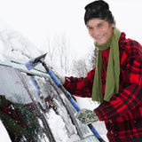 2 in 1 Car High-strength Scalable Removable Snow Shovel with Snow Frost Broom Brush And Ice Scraper