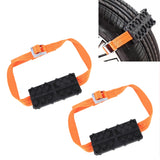 2 PCS Universal Car Snow Chains Mud Tires Traction Mat Wheel Chain Non-slip Tracks  Anti Slip Grip Tracks, Anti Slip Grip Tracks