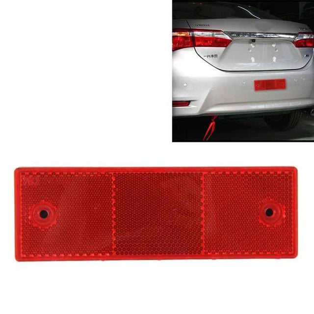 10 PCS Car Rear Bumper Warning Plastic Reflector and Sign