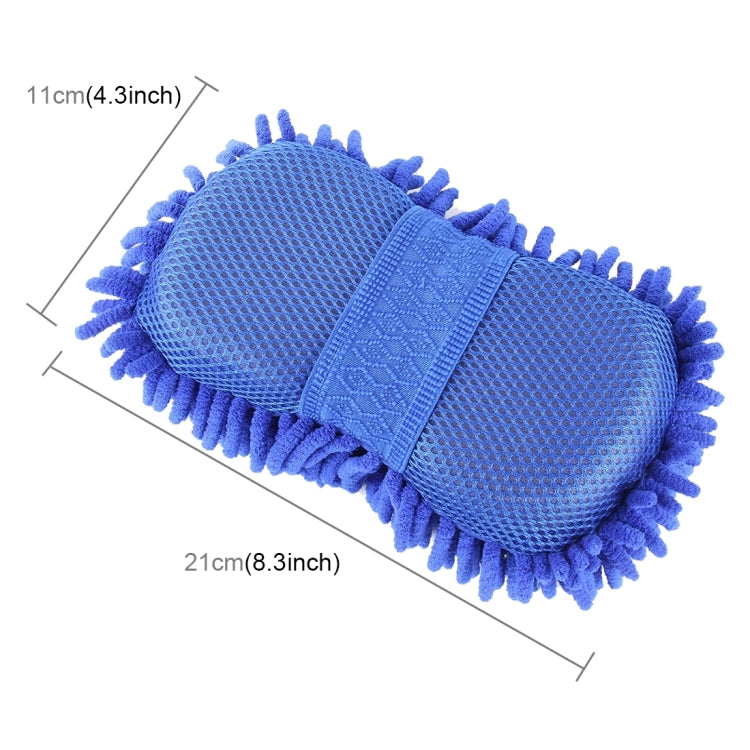Guantes de fibra ultrafina para lavado de autos KANEED - Cepillo mágico multifuncional de chenilla y antozoos (colores aleatorios)