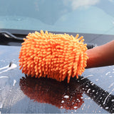 Guantes de fibra ultrafina para lavado de autos KANEED - Cepillo mágico multifuncional de chenilla y antozoos (colores aleatorios)
