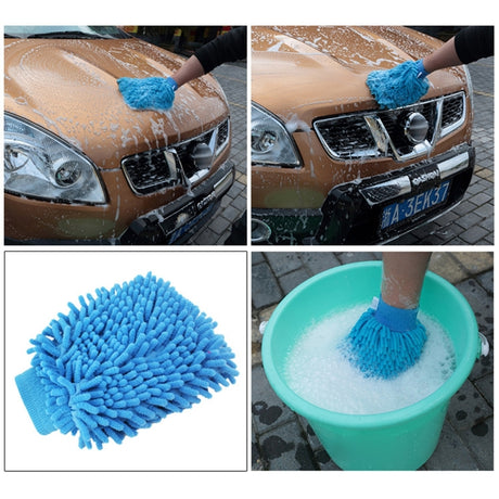 KANEED Microfiber Dusting Mitt Car Window Washing Home Cleaning Cloth Duster Towel Gloves (Random Color Delivery) - LYDARZ