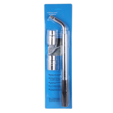 Telescoping Wheel Lug Wrench with Reversible 17mm & 19mm - LYDARZ