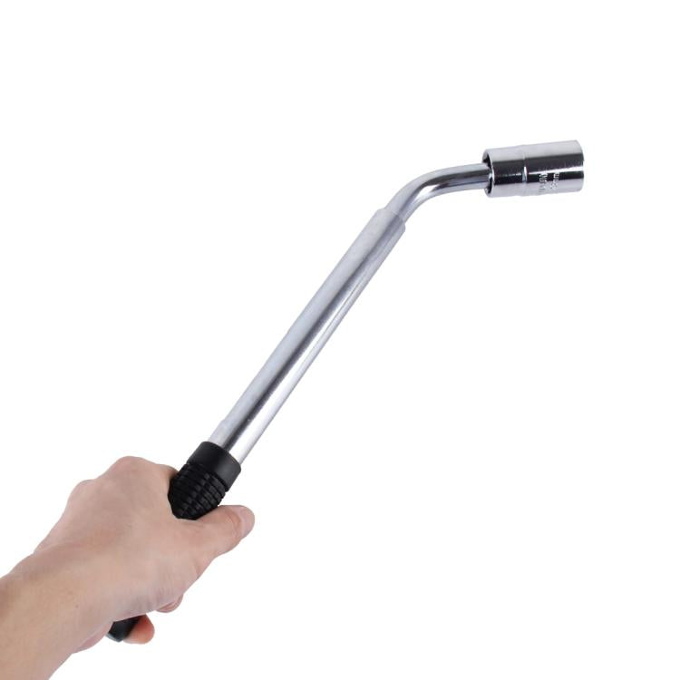 Telescoping Wheel Lug Wrench with Reversible 17mm & 19mm for Easy Tire Changes