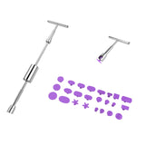 Bomba de aire portátil de 12 V CC, 120 W, 10 A, inflador digital de neumáticos. Kit de herramientas esencial para reparación de abolladuras de automóviles con 22 cilindros y cable de alimentación de 2,8 m.