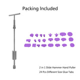 Bomba de aire portátil de 12 V CC, 120 W, 10 A, inflador digital de neumáticos. Kit de herramientas esencial para reparación de abolladuras de automóviles con 22 cilindros y cable de alimentación de 2,8 m.