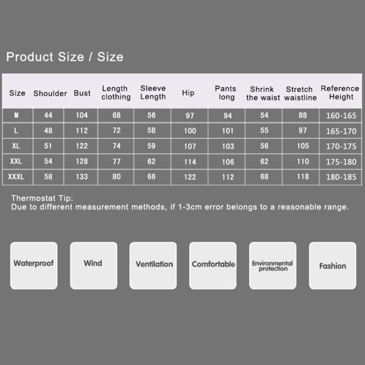 Adult Split Reflective Raincoats Rain Pants Cleaners Waterproof Clothes Labor Insurance Safety Sanitation Suits, Size: M