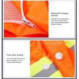 Adult Split Reflective Raincoats Rain Pants Cleaners Waterproof Clothes Labor Insurance Safety Sanitation Suits, Size: M