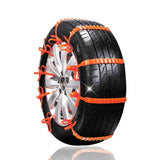 10 PCS Car Tire Emergency Single Grid Anti-skid Chains Tyre Anti-slip Chains, Single Grid