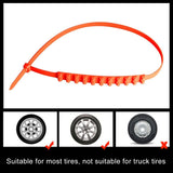 Car Tire Emergency Double Grid Anti-skid Chains Tyre Anti-slip Chains, Double Grid
