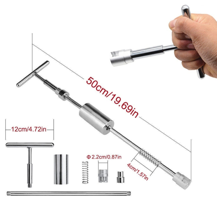 7 in 1 Auto Repair Body Tool Kit PDR Dent Paintless Repair Tools Dent Puller T Bar Slide Hammer Reverse Hammer for Dent, 7 in 1