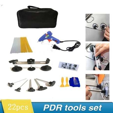 22 in 1 Auto Car Body Dent Repair Tools Pulling Bridge Dent Removal Lifter Puller,22 in 1 - LYDARZ