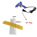 Kit de reparación de abolladuras para automóvil 44 en 1: extractor de pegamento PDR de metal, herramientas para eliminar granizo con pistola de pegamento de 20 W.