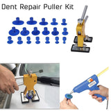 Kit de herramientas 45 en 1 para reparación de abolladuras de automóviles: extractor de abolladuras PDR de metal y lengüeta extractora de pegamento para eliminar daños por granizo.