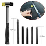 Kit de herramientas 50 en 1 para reparación de abolladuras de automóviles: extractor de abolladuras metálico PDR, lengüetas extractoras de pegamento y eliminación de granizo.