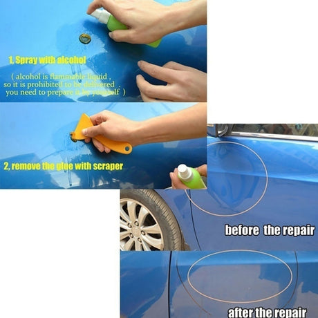32 in 1 Auto Car Metal PDR Dent Lifter-Glue Puller Tab Hail Removal Paintless Car Dent Repair Tools Kit - LYDARZ