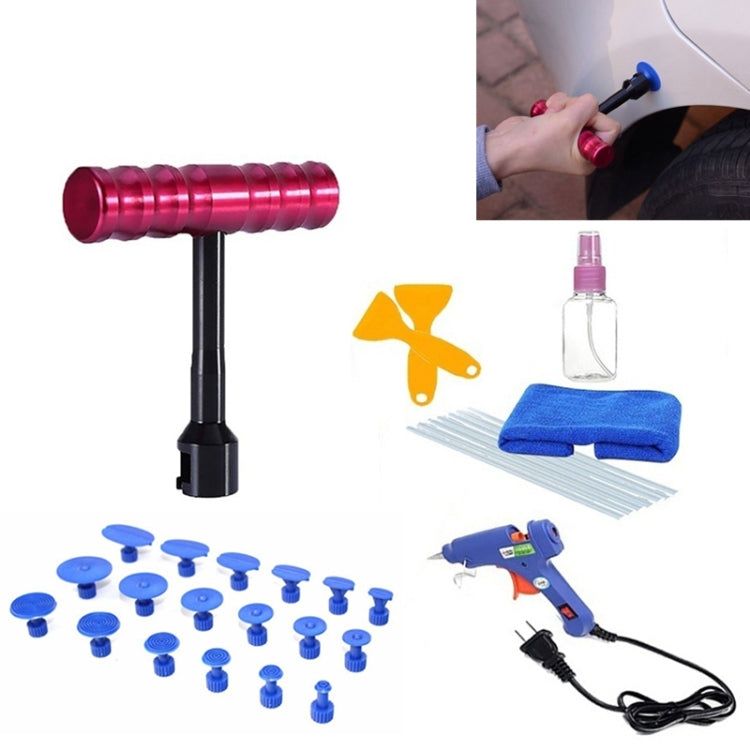 32 in 1 Auto Car Dent Repair Tools Kit - Metal PDR Dent Lifter, Glue Puller Tab, Hail Removal