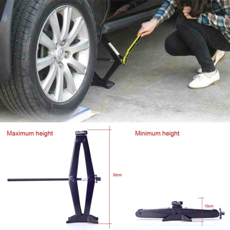 Upright ST-103D Heavy Duty Stabilizer Scissor Jack with Handle Lift Levelers 2000 Pound (1 Ton) Capacity Each - 10 to 35 CM Range - LYDARZ