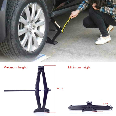 Upright ST-112C Heavy Duty Stabilizer Scissor Jack with Handle Lift Levelers 4000 Pound (2 Ton) Capacity Each - 9.8 to 44.2 CM Range - LYDARZ