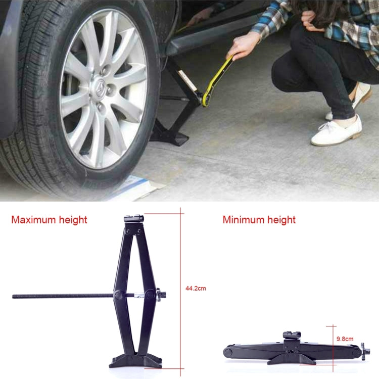 Gato de tijera vertical ST-112C para trabajo pesado: capacidad de 4000 libras, alcance de 9,8 a 44,2 cm