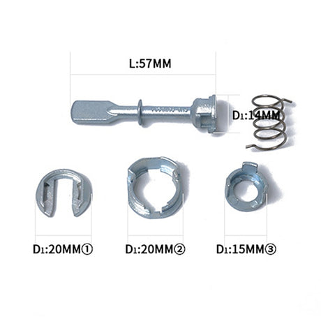 Car Door Lock Cylinder Repair Kit Right and Left 6N0837223A for Volkswagen Polo - LYDARZ