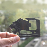 18-in-1 Multi-Tool Knife: Stainless Steel Outdoor EDC Card Tool