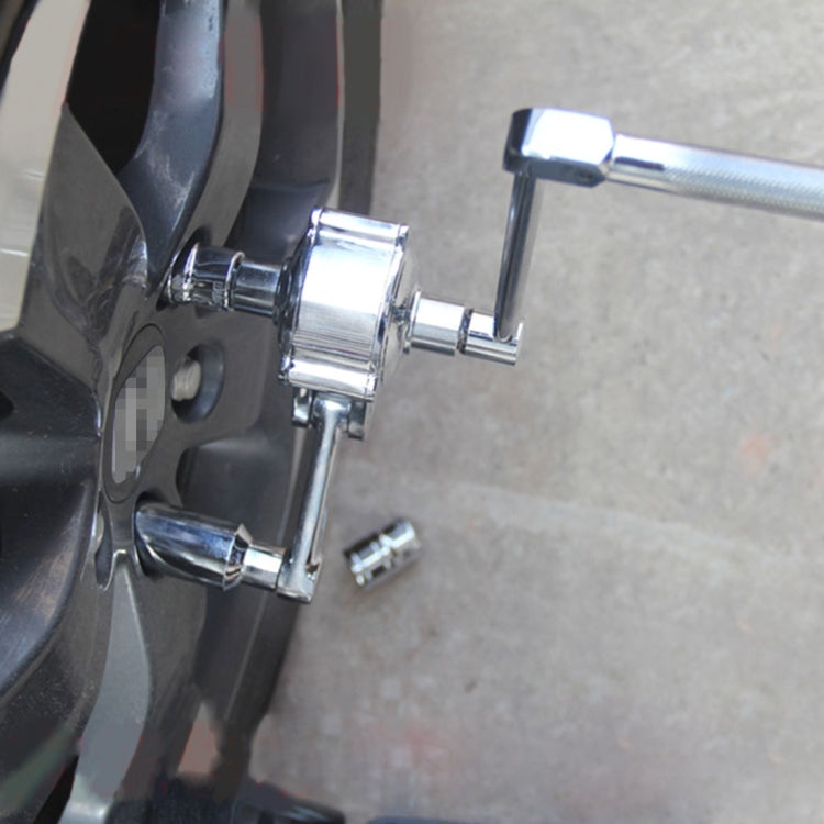 Juego de dados para tuercas de seguridad ZLB16 de alta resistencia con llave multiplicadora de torsión y 3 dados