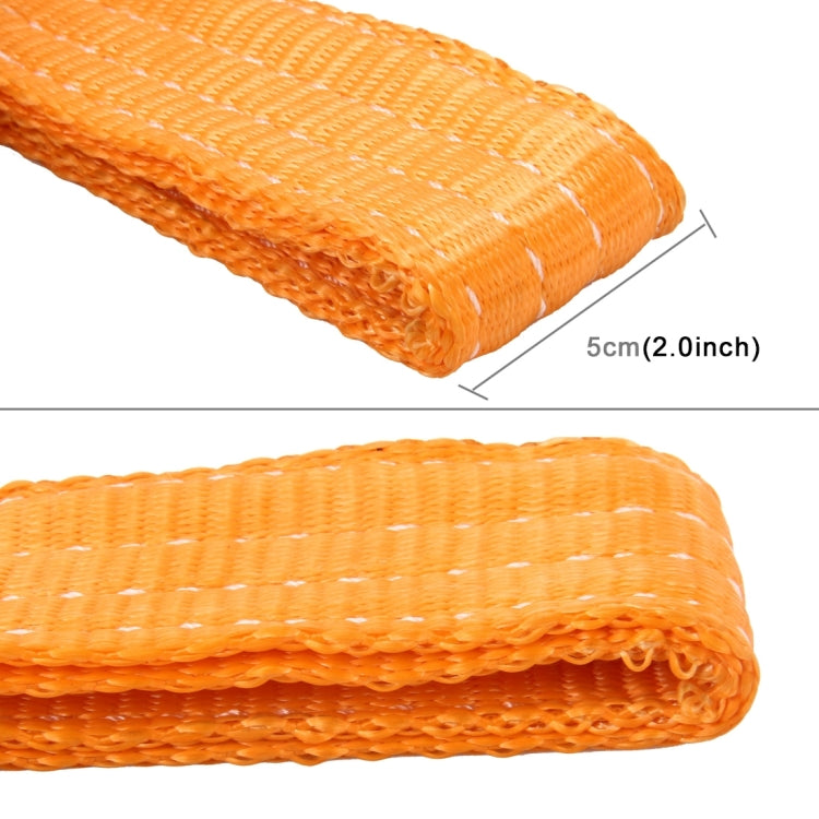 Correas de rescate resistentes ZONGYUAN: cuerda de remolque de 8 toneladas y cuerda de elevación de 2 toneladas para automóviles y camiones (sin gancho)