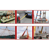 Correas de rescate resistentes ZONGYUAN: cuerda de remolque de 8 toneladas y cuerda de elevación de 2 toneladas para automóviles y camiones (sin gancho)