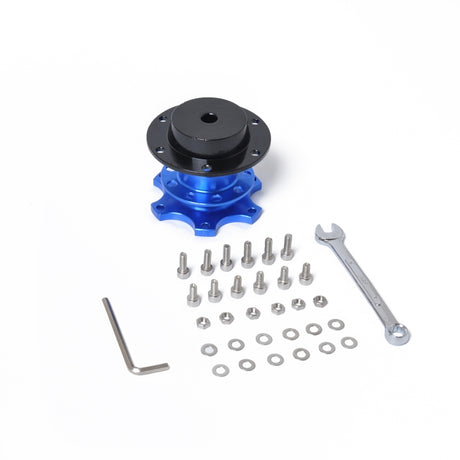 Universal Aluminum Car Steering Wheel Quick Release HUB Racing Adapter Snap Off Boss Kit - LYDARZ