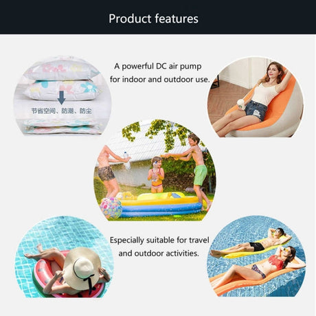 HT-426 USB Electric Air Pump for Rubber Boat Inflatable Bed - LYDARZ