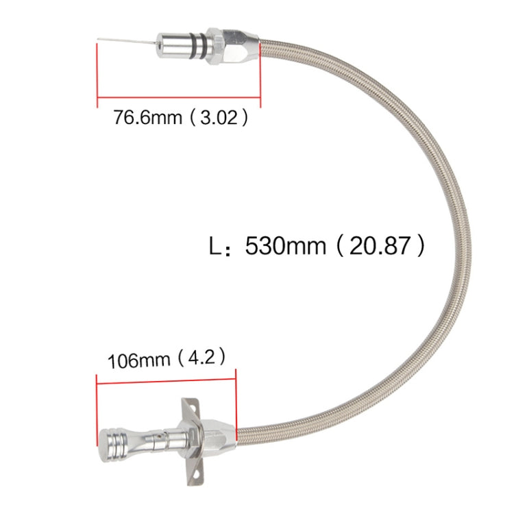 Car Flexible Stainless Transmission Gearbox Oil Dipstick 530mm Oil Measuring Rod for Chevrolet - LYDARZ