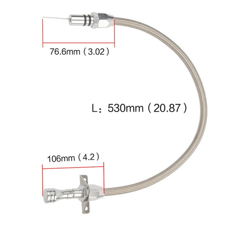 Car Flexible Stainless Transmission Gearbox Oil Dipstick 530mm Oil Measuring Rod for Chevrolet - LYDARZ