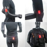 2 PCS Outdoor Night Running Safety Warning Light LED Illuminated Magnet Clip Light