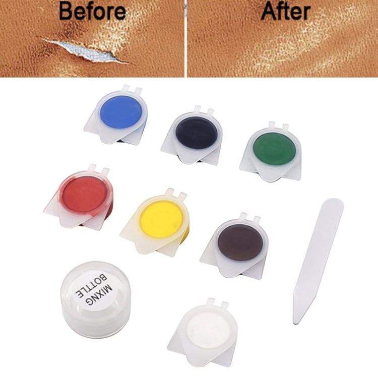 Kit de reparación de vinilo y cuero para asientos de coche, sofás, agujeros, arañazos, grietas y rasgaduras.