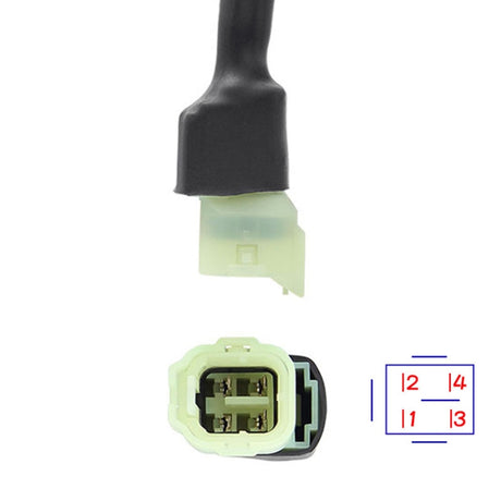 Motorcycle OBD 16PIN Female to 4PIN Connector Cable for Honda, 16PIN to 4PIN - LYDARZ