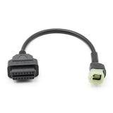Cable conector OBD de 16 pines a 4 pines para motocicleta Honda, adaptador hembra de 16 pines a 4 pines.