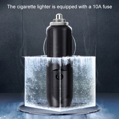Car 12V Portable Inflatable Cylinder Pedal Pointer Air Pump with Light - LYDARZ