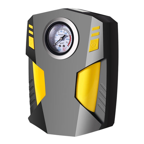 Car 12V Portable Inflatable Cylinder Pedal Pointer Air Pump with Light & Tool Box, Pointer with Tool Box - LYDARZ