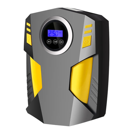 Car 12V Portable Inflatable Cylinder Pedal Digital Display Air Pump with Light & Tool Box - LYDARZ