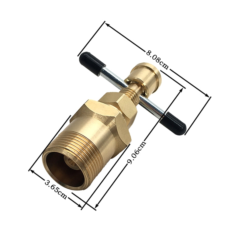 Extractor de aceitunas para automóvil ZK-020 para accesorios de tubería de cobre y latón macizo de 15 mm y 22 mm